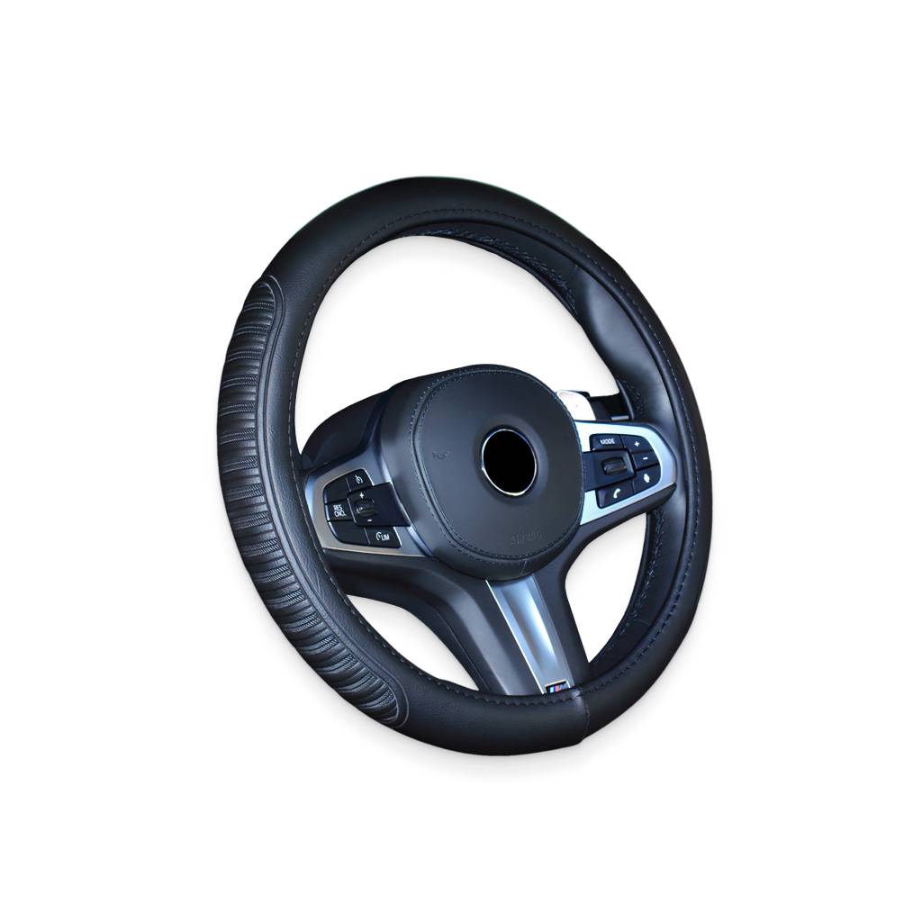 Black Stitched Steering Wheel Cover Car Accessories Black Stitched Steering Wheel Cover Car Accessories