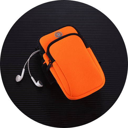 2 Orange Armband Phone Case