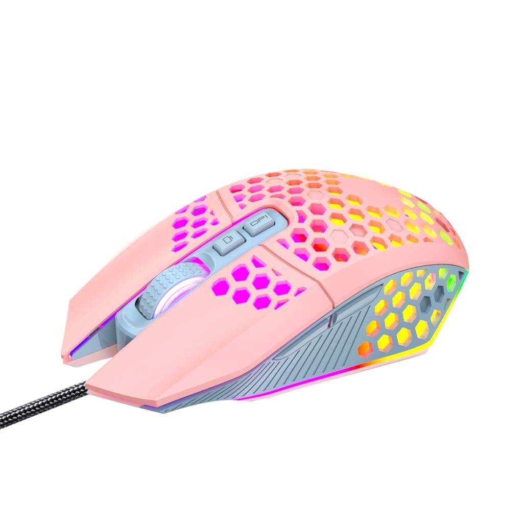 Pink Comb Textured Mouse Gadgets & Electronics Pink Comb Textured Mouse Gadgets & Electronics