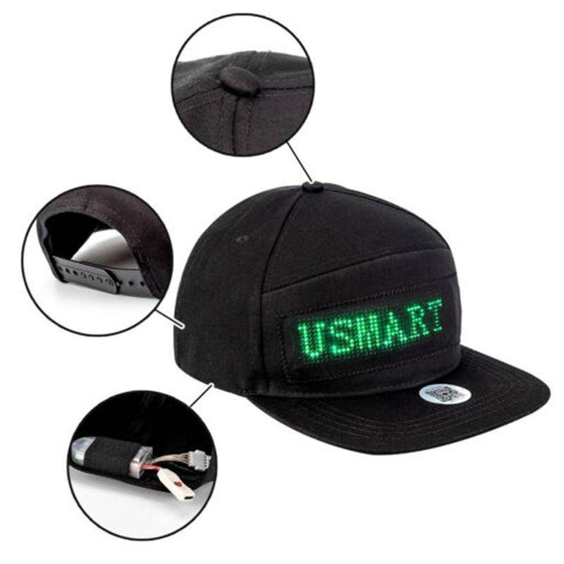 LED Message Cap Women’s Fashion Color : Red|Black LED Message Cap Women's Fashion Color : Red|Black