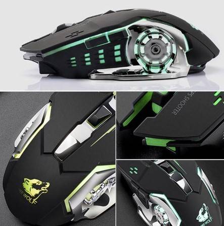 Wireless Silent Gaming Mouse Best Sellers Gadgets & Electronics Color : Black|White Wireless Silent Gaming Mouse Best Sellers Gadgets & Electronics Color : Black|White