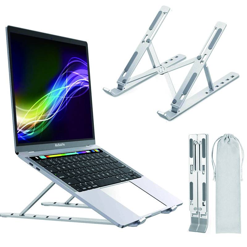 Adjustable Aluminum Laptop Stand Gadgets & Electronics Color : Silver|Black Adjustable Aluminum Laptop Stand Gadgets & Electronics Color : Silver|Black