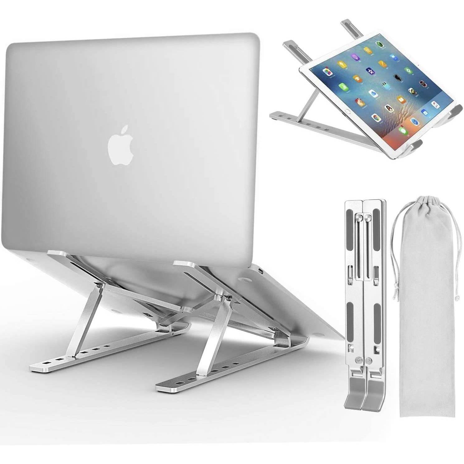 Adjustable Aluminum Laptop Stand Gadgets & Electronics Color : Silver|Black Adjustable Aluminum Laptop Stand Gadgets & Electronics Color : Silver|Black