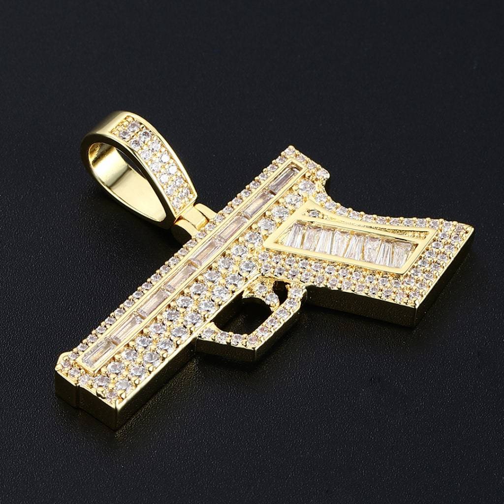 Big Golden Gun Pendant Women’s Fashion Big Golden Gun Pendant Women's Fashion