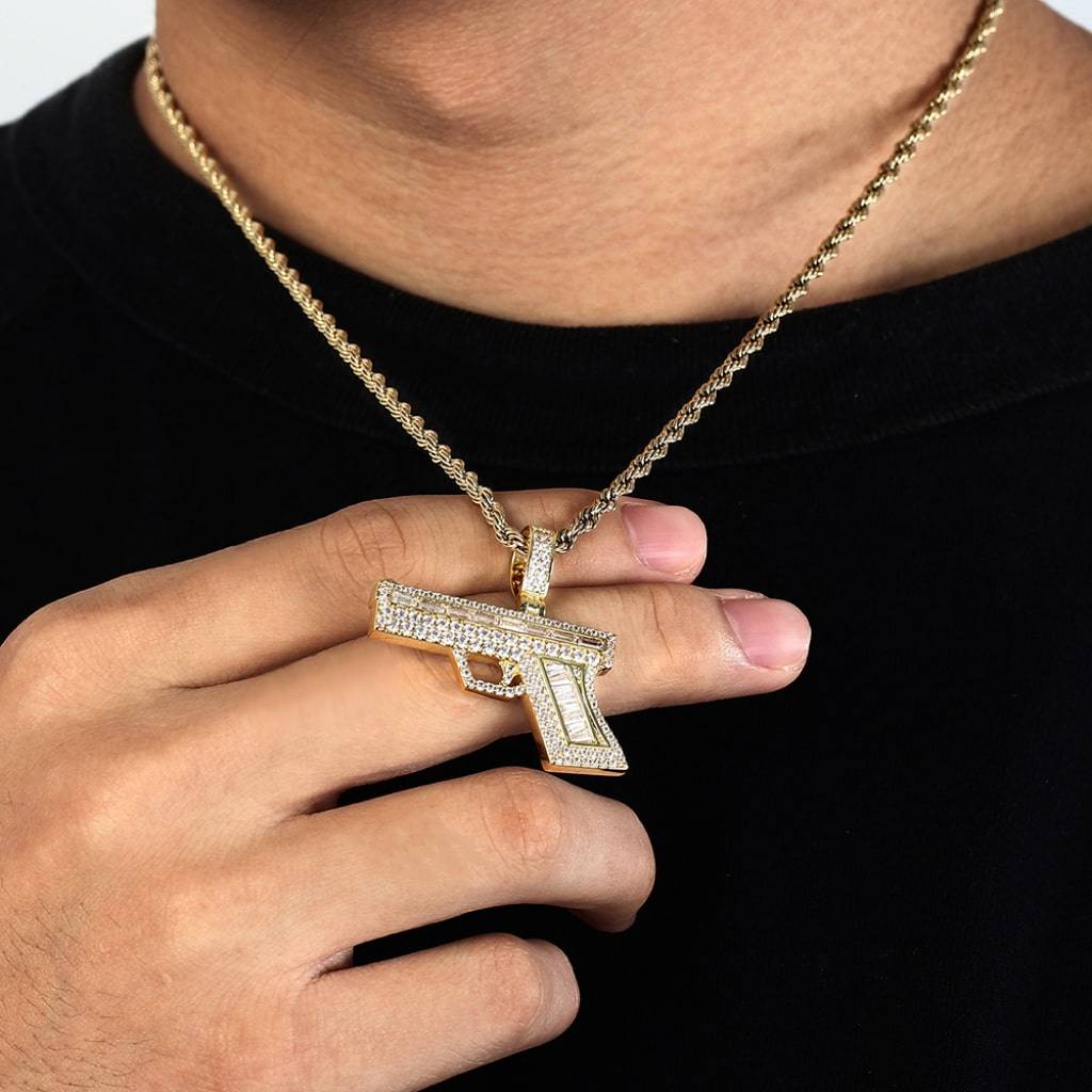 Big Golden Gun Pendant Women’s Fashion Big Golden Gun Pendant Women's Fashion