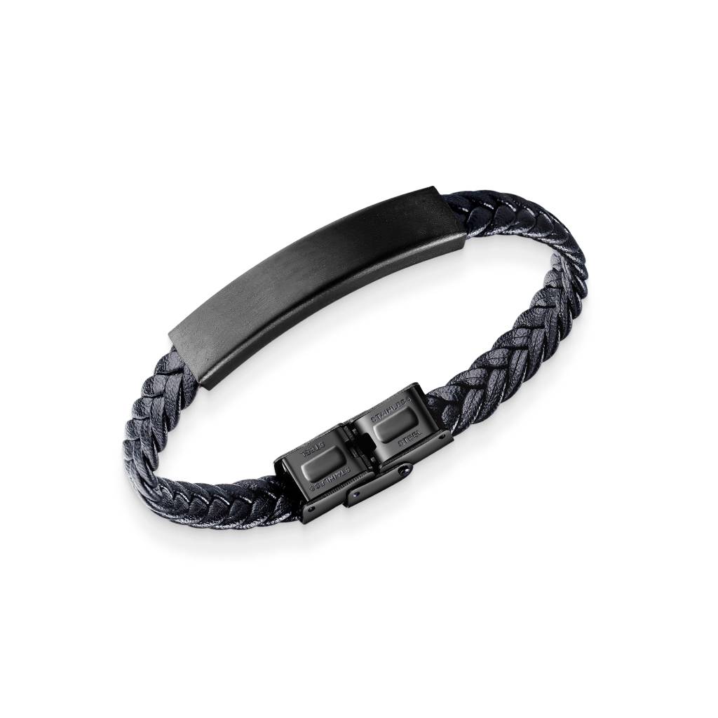 Black Leather Bracelet Women’s Fashion Black Leather Bracelet Women's Fashion