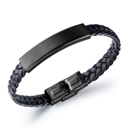 3-min (12) Black Leather Bracelet