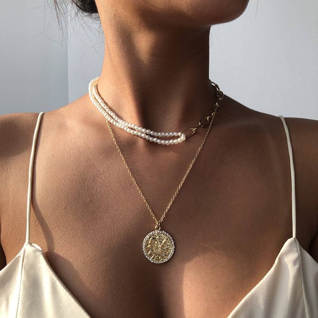 Coin Necklace Women’s Fashion Coin Necklace Women's Fashion