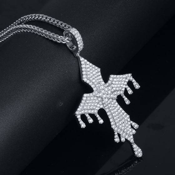 2-min - 2021-08-25T075814.661 Dripping Cross Pendant