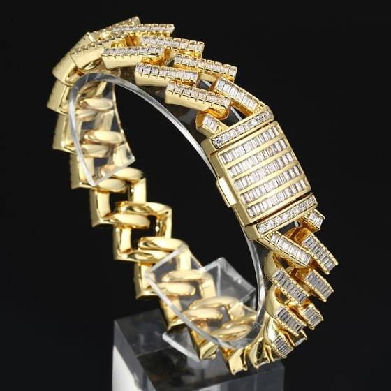 1-min Faux Diamond Chain Bracelet