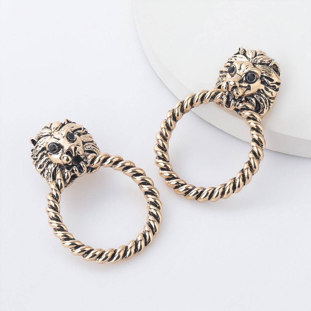 Lion Stud Earrings Women’s Fashion Lion Stud Earrings Women's Fashion