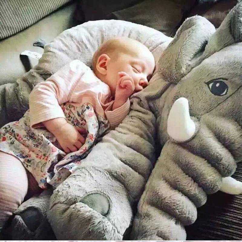 Baby Elephant Pillow Best Sellers Kids & Babies Color : Grey|Pink|Purple 