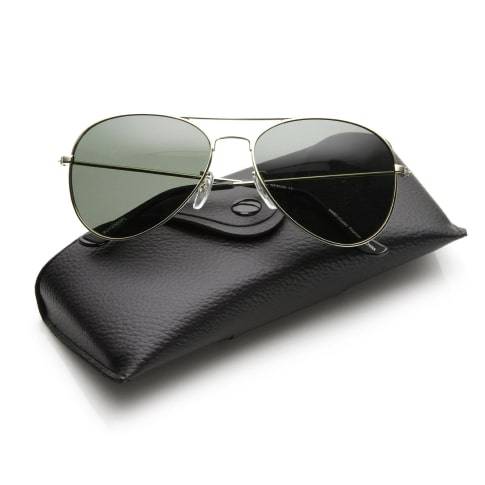 516-min Polarized Gunmetal Aviator Sunglasses, Aviator Sunglasses
